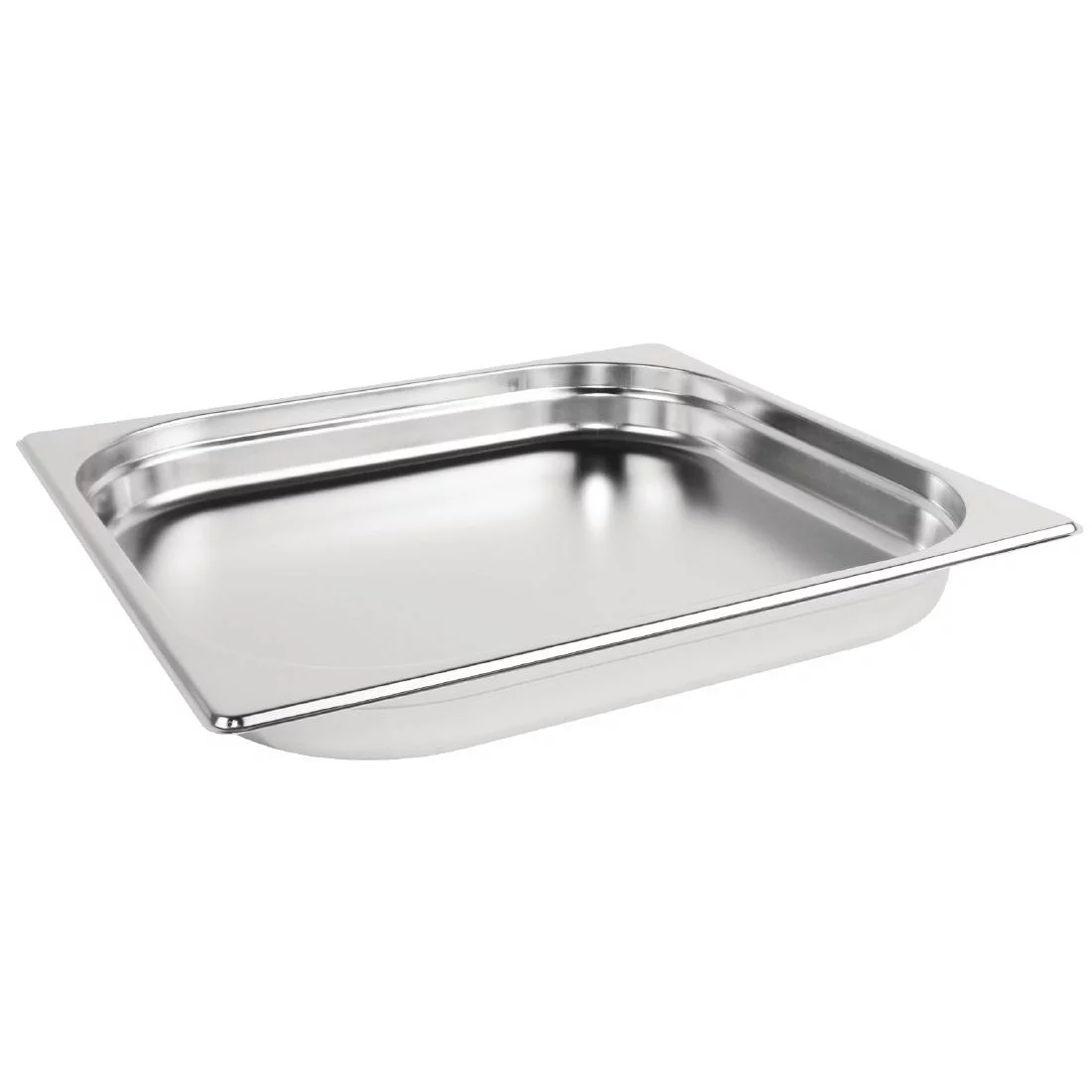 Ǔ Vogue Stainless Steel 2/3 Gastronorm Tray 65mm