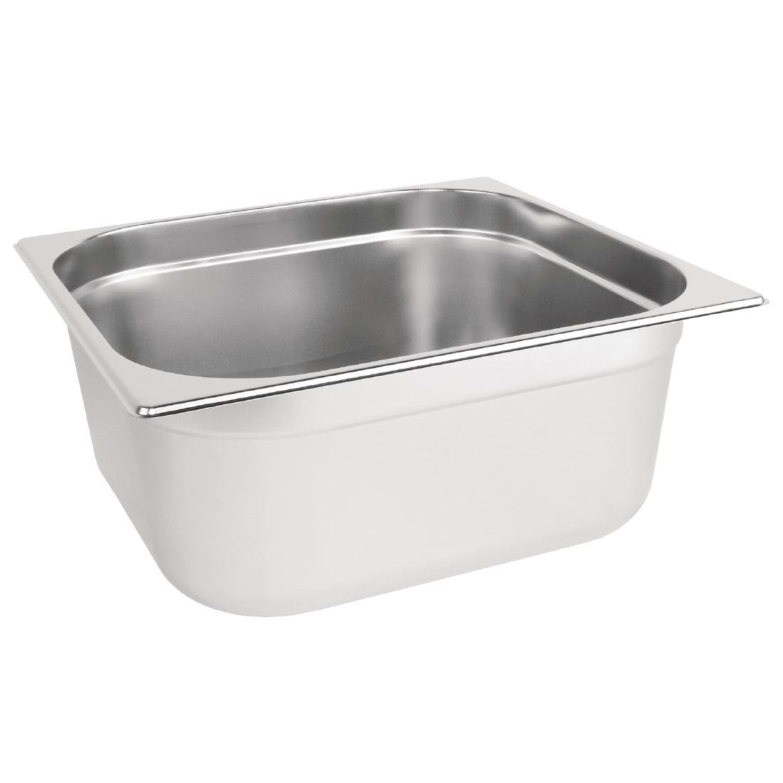  Ǔ Vogue Stainless Steel 2/3 Gastronorm Tray 150mm